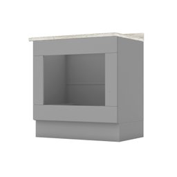 Balcão Forno Embutir com Tampo Emily Espresso Móveis - 2
