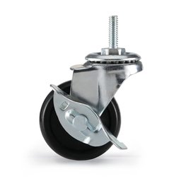 Kit 4 Rodas com Travas para Estantes Duratec - 2