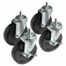 Kit 4 Rodas com Travas para Estantes Duratec - 3