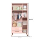 Ver imagem 5 de Jogo Quarto Infantil Q Encanto Retrô 3 Peças Berço Cômoda Guarda Roupa Qmovi