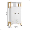 Ver imagem 6 de 4375 - G. Roupa 3pts/2gv C/nicho Fantasia Branco Acetinado (4375.3)