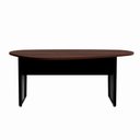 Ver imagem 6 de Mesa para Reunião Formato Orgânico MDP 183cm Louro Preto com Preto F5 Office