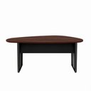 Ver imagem 3 de Mesa para Reunião Formato Orgânico MDP 183cm Louro Preto com Preto F5 Office