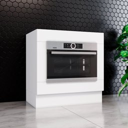 Balcão para Forno de Embutir sem Tampo Emily Espresso Móveis - 1