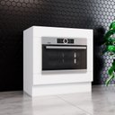 Ver imagem 1 de Balcão para Forno de Embutir sem Tampo Emily Espresso Móveis Branco/HP