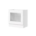 Ver imagem 2 de Balcão para Forno de Embutir sem Tampo Emily Espresso Móveis Branco/HP