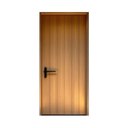 Ver imagem 1 de Porta de Entrada de Abrir em Teka Acab Transparente e Fechad Preta 1,00 X 2,10 M L X a