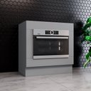 Ver imagem 1 de Balcão para Forno de Embutir sem Tampo Emily Cinza