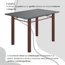 Ver imagem 4 de Conjunto Sala de Jantar Bahia Mesa Tubo 120x75cm Tampo Pedra com 4 Cadeiras