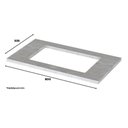 Ver imagem 4 de Balcão Forno de Embutir 80cm Americana Branco com Tampo Cooktop Calcare - Móveis Henn Branco-