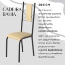 Ver imagem 5 de Conjunto Sala de Jantar Bahia Mesa Tubo 120x75cm Tampo Pedra com 4 Cadeiras