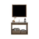 Ver imagem 4 de Gabinete Banheiro 60cm com Espelheira e Cuba Multimóveis Cr10104 Noce