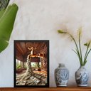 Ver imagem 2 de Quadro Decorativo Lei da Atração - Torneira de Dinheiro 24x18cm:moldura Preta