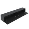 Rack Suspenso para Tv até 70 Polegadas 2 Portas Grécia 180cm Preto e Nature - 4