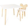 Kit Mesinha e Cadeira Infantil Borboletinha em Madeira Pinus - 1