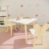 Kit Mesinha e Cadeira Infantil Borboletinha em Madeira Pinus - 4