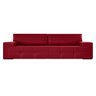 Sofá 4 Lugares Cannes Couro Sintético Vermelho 2,32M - 1