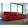 Sofá 4 Lugares Cannes Couro Sintético Vermelho 2,32M - 5