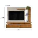 Ver imagem 7 de Painel Ripado para TV até 60 Polegadas MDF 182CMX154CM Home com Maragogi Marrom