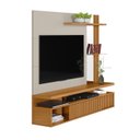 Ver imagem 2 de Painel Ripado para TV até 60 Polegadas MDF 182CMX154CM Home com Maragogi Marrom