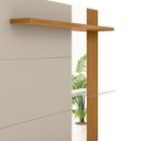 Ver imagem 6 de Painel Ripado para TV até 60 Polegadas MDF 182CMX154CM Home com Maragogi Marrom