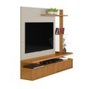 Ver mais imagens de Painel Ripado para TV até 60 Polegadas MDF 182CMX154CM Home com Maragogi Marrom