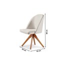 Ver imagem 3 de Kit 2 Cadeiras Giratória Lua Moderna