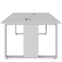 Ver imagem 4 de Mesa de Trabalho para Escritório 2 Lugares Cinza 1,35m F5