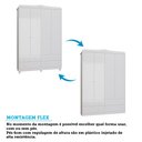 Ver imagem 7 de Guarda Roupa de Bebê 4 Portas 4 Gavetas Maya Clássico Espresso Móveis