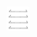 Ver imagem 3 de Kit - 4 Aparadores Aramados em U para Organização de Gôndola 30x91 Preto - Sa Gôndolas