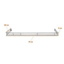 Ver imagem 2 de Kit - 4 Aparadores Aramados em U para Organização de Gôndola 30x91 Preto - Sa Gôndolas