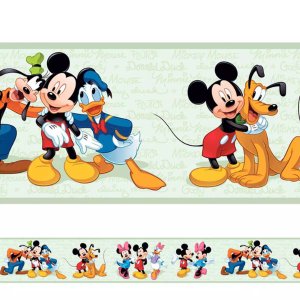 Faixa Papel de Parede Infantil Disney Mickey 5918
