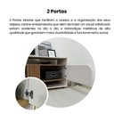 Ver imagem 7 de Rack para TV até 86 Polegadas MDF 220cm 2 Portas Elegance Artely Off White/ Pinho