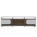 Ver imagem 6 de Rack para TV até 86 Polegadas MDF 220cm 2 Portas Elegance Bege