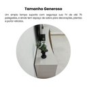 Ver mais imagens de Rack para TV até 86 Polegadas MDF 220cm 2 Portas Elegance Artely Off White/ Pinho