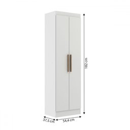 Sapateira 2 Portas 5 Prateleiras Branco - Decibal - 4