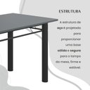 Ver mais imagens de Conjunto Sala de Jantar Bahia Mesa Tubo 120x75cm Tampo Madeira com 4 Cadeiras