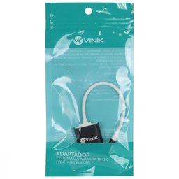 Adaptador Fone de Ouvido P2 3.5mm Duas Vias para Usb Tipo C Fone + Microfone- Adfmusbtc - 4
