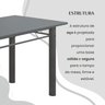 Conjunto Sala de Jantar Bahia Mesa Tubo 120x75cm Tampo Madeira com 4 Cadeiras - 9