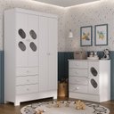 Ver imagem 1 de Quarto Infantil com Guarda Roupa e Cômoda Stella