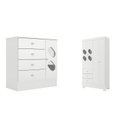 Ver imagem 2 de Quarto Infantil com Guarda Roupa e Cômoda Stella