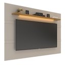 Ver imagem 4 de Painel para TV até 85 Polegadas com 220cmx147cm Led Cooper Cinza Bege Dunas/Carvalho