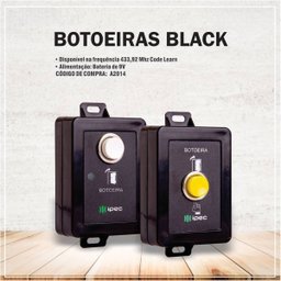 Botoeira sem Fio Black 433,92 - Ipec - 2