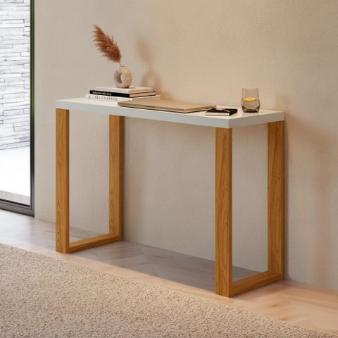 Mesa Escrivaninha Moderna para Escritório 90cm Móvel na Caixa