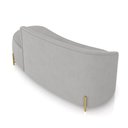 Ver imagem 6 de Sofá 3 Lugares Orgânico 180cm Pé Dourado Morgan Suede Cinza D03 - D'Rossi