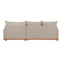 Ver imagem 6 de Sofá Linho 3 Lugares 264cm com Chaise Lado Direito Barra Bege Cru/Paçoca