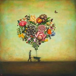 Big Heart Botany Canaleta 80x80cm Preta