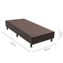 Ver imagem 2 de Base Sommier Marrom Solteiro 108x198x23cm - 1051612139 - Ortobom Base Sommier Marrom Solteirao 108x1
