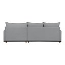 Ver imagem 6 de Sofá Linho 3 Lugares 264cm com Chaise Lado Direito e Kit USB Barra Cinza/Preto