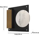 Ver imagem 2 de Espelheira de Banheiro Morfeu com Porta Preto Ripado - JM Casa dos Móveis